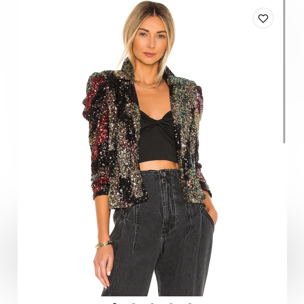 BlankNYC Sequin Trucker jacket size small